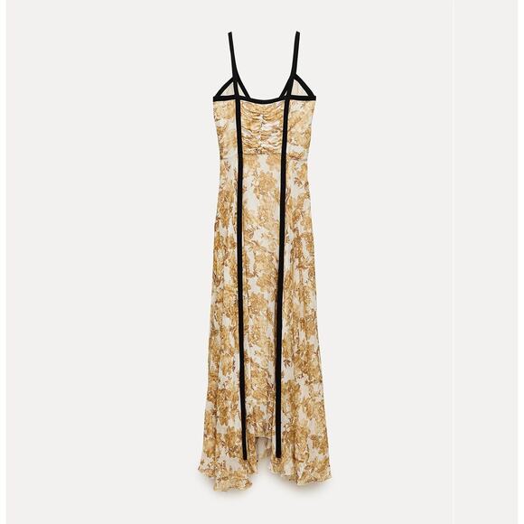 ZARA Blogger Fave Printed Maxi Dress NWT 💛 - Picture 16 of 16